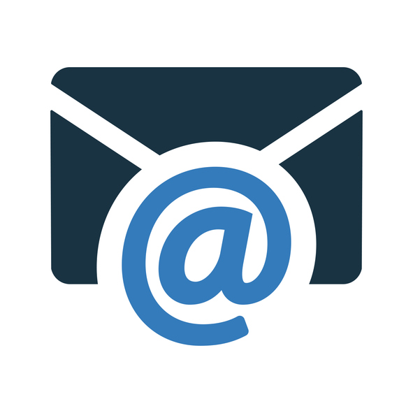 envelope with the @ icon