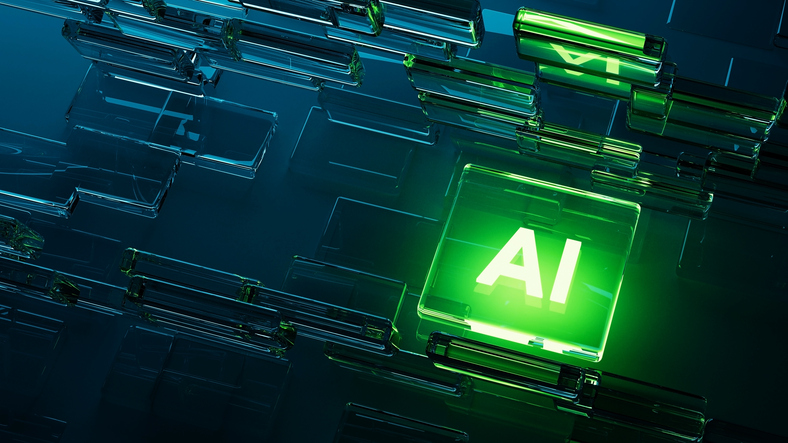 ai-artificial-intelligence-logo-on-neon-blue-violet-glass-geometric-rectangles-background-3d-render-artificial-intelligence-concept